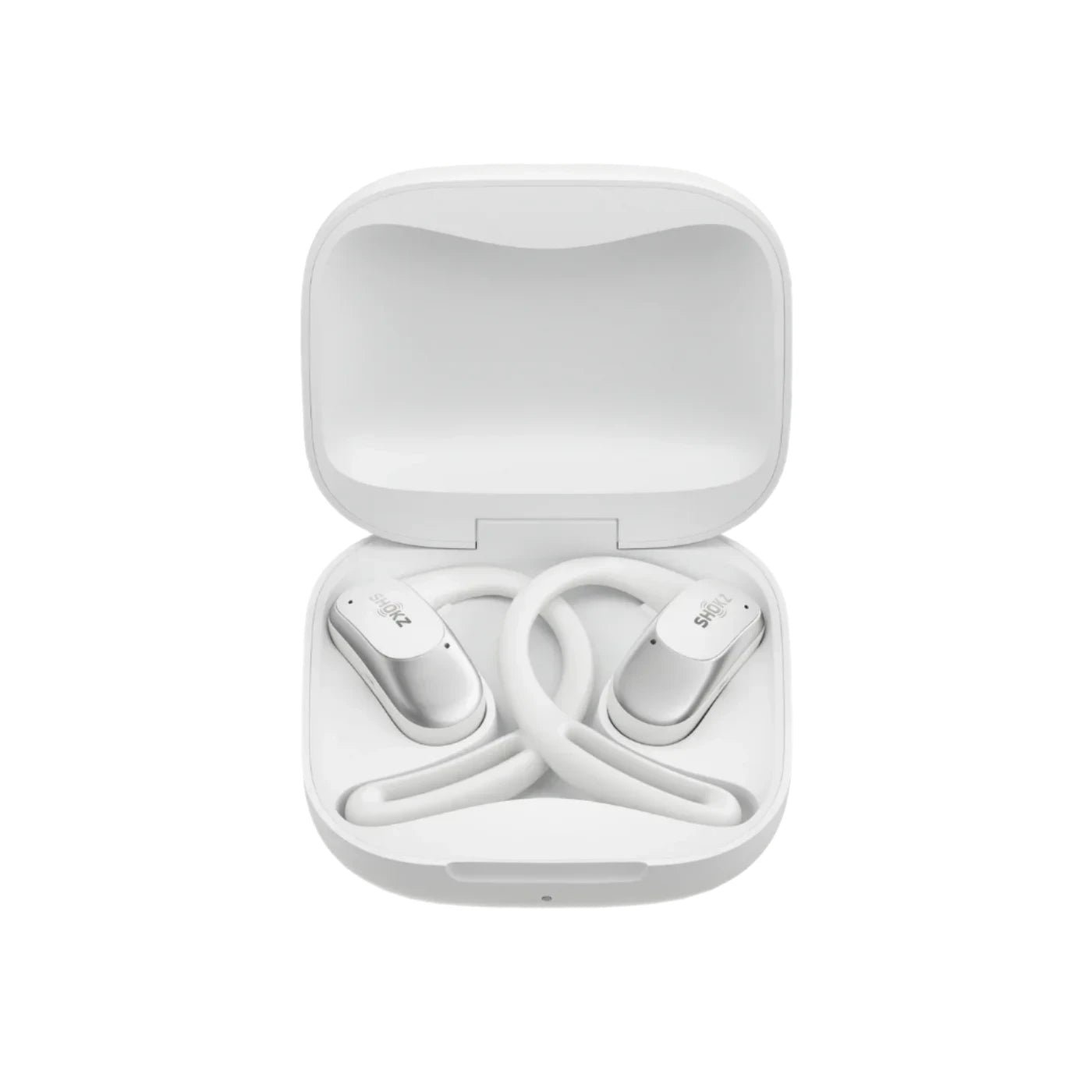 Openfit Air White Wireless Earbuds - Lightweight Bluetooth Headphones for Running, Gym & Workout - Sweatproof & Noise Cancelling for Sports & Travel
