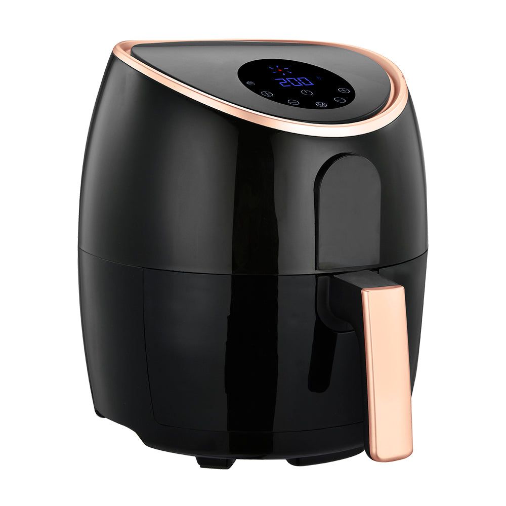 7.1L Digital Air Fryer with Touchscreen - Black/Rose Gold - Healthy Oil-Free Cooking for Family, Parties & Meal Prep