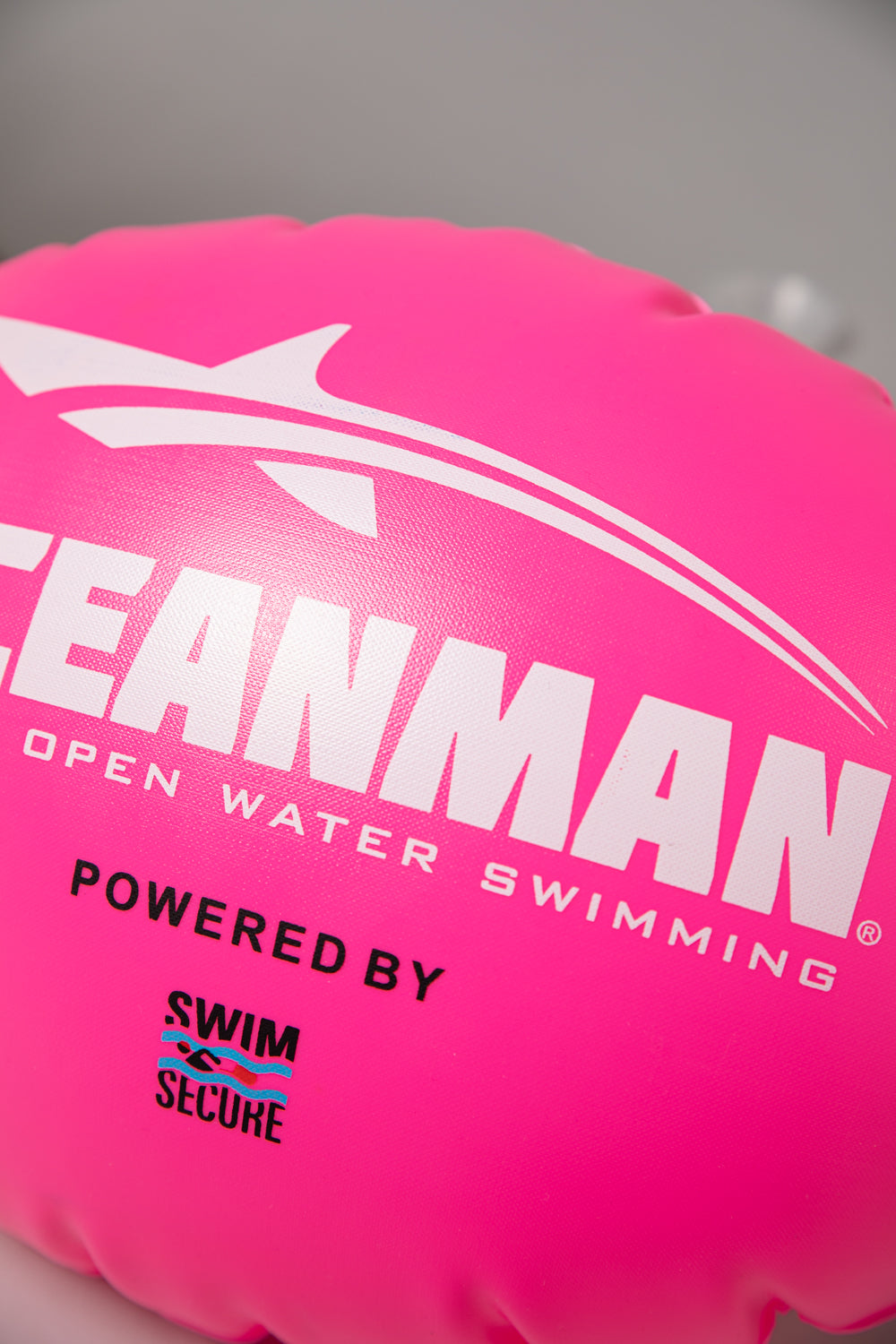 High Visibility Pink Swimming Buoy Tow Float - Safety Floatation Device for Open Water Swimming, Triathlon Training & Beach Activities
