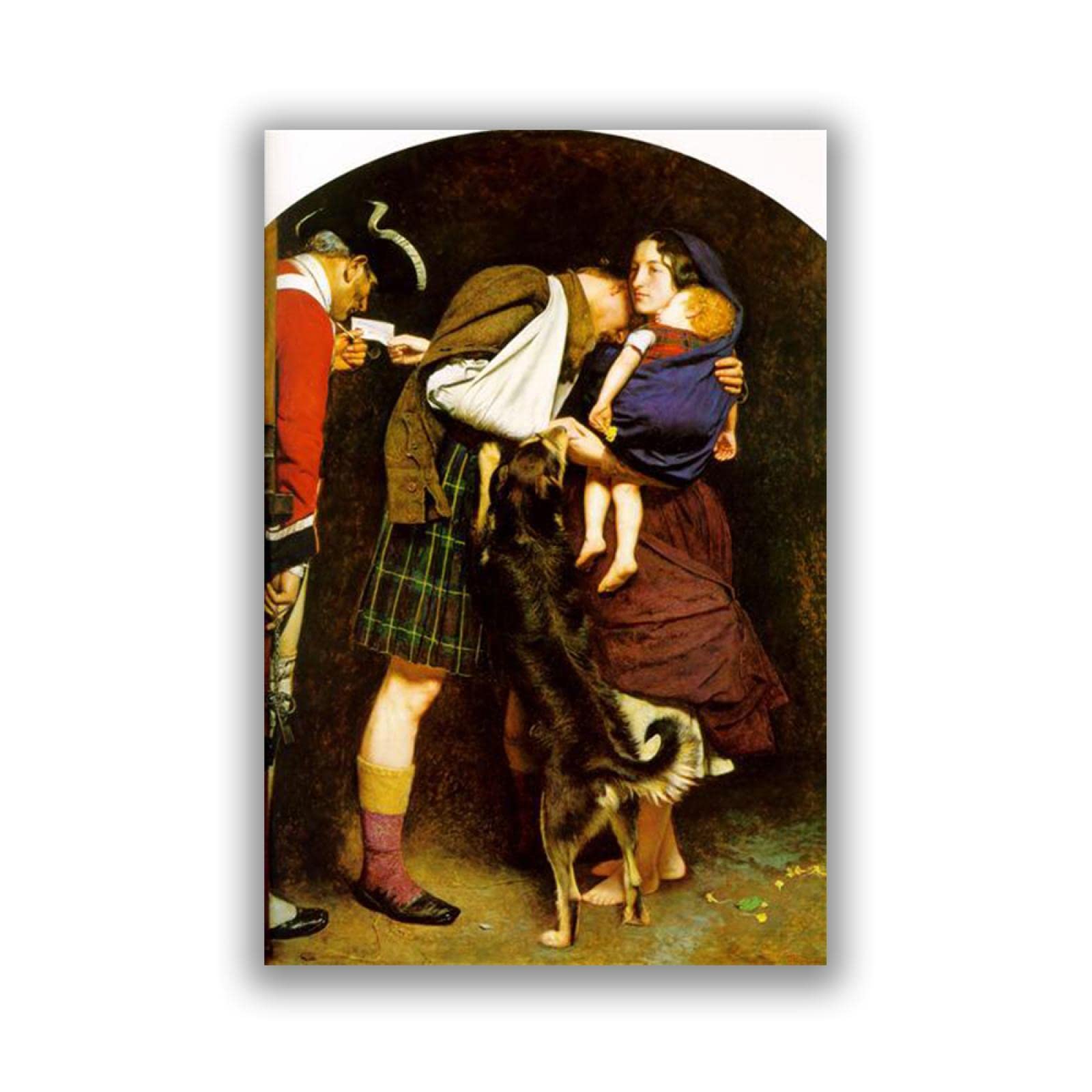 John Everett Millais 'The Order of Release' Framed Canvas Print - 70x105cm Modern Wall Art for Living Room, Bedroom & Office Decor | Premium Home Wall Decorations