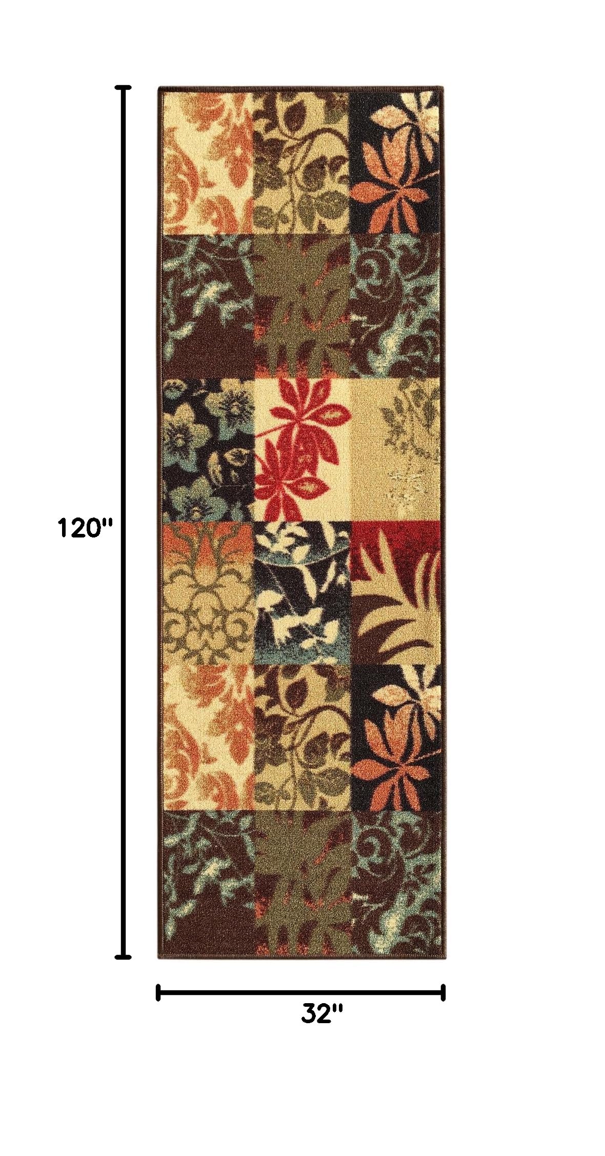 Non-Slip Rubber Backed 2'8