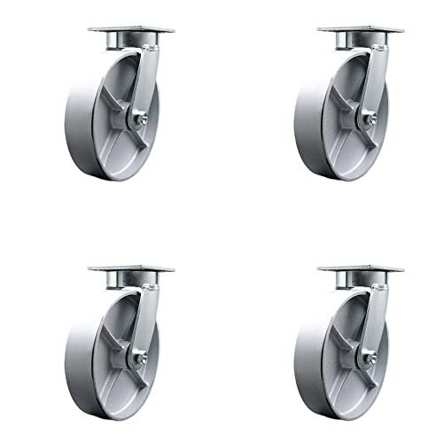 4 Swivel - No Brake - Silver