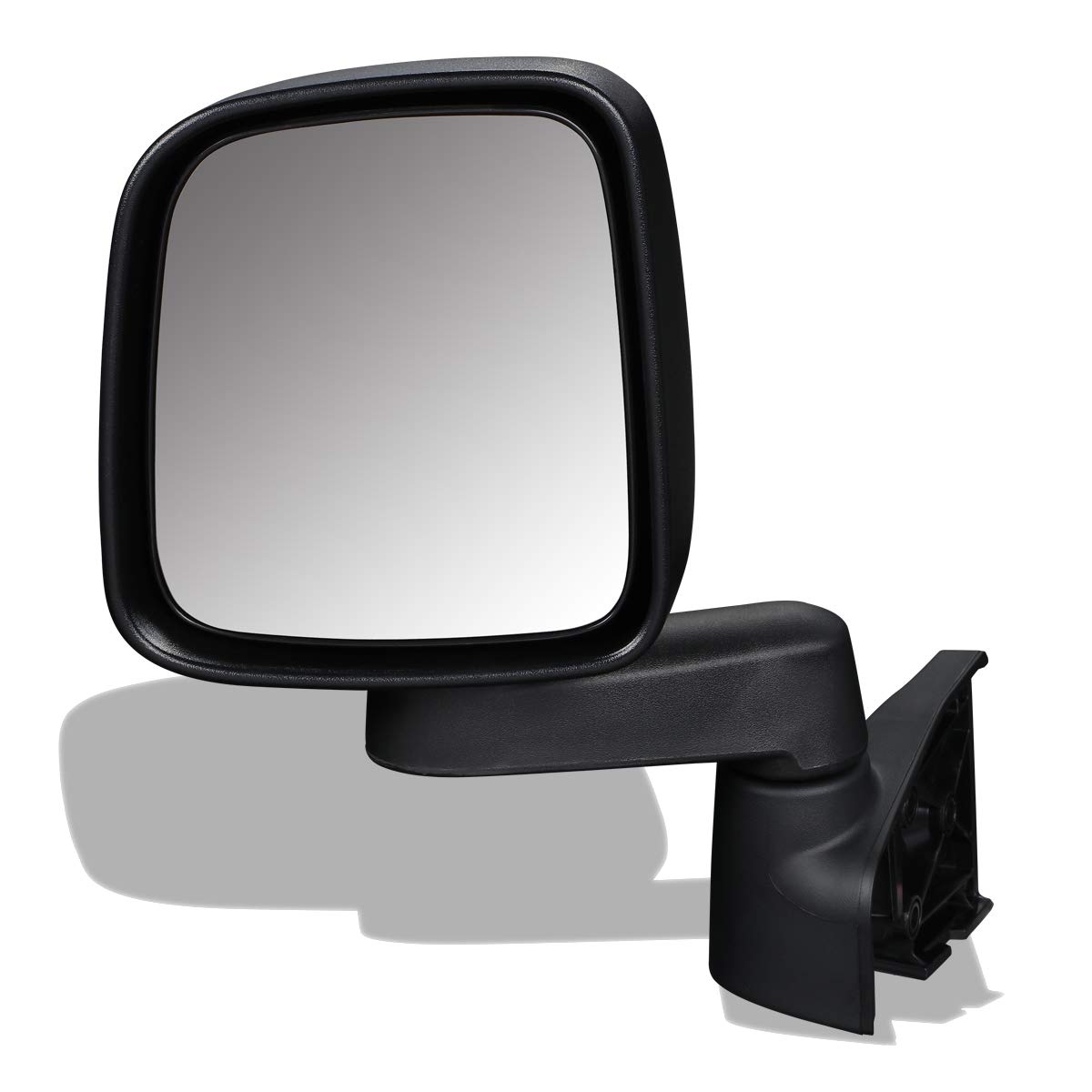 DNA Motoring OEM-MR-CH1320234 Side View Mirror Replacement for 2003-2004 Jeep Wrangler - Manual Adjust Left Driver Side Mirror - Perfect for Off-Roading & Daily Commuting