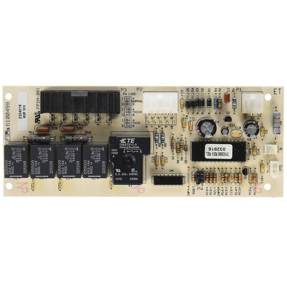 GLOB PRO SOLUTIONS - 6100499 Ice Maker Control Board Replacement Compatible with 6100499 & 6100529 Models - Perfect for Refrigerator and Freezer Repair