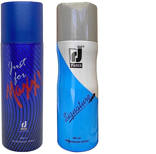 RJ Paris Combo Set - Just For Maxx & Signature Body Spray Deodorant for Men & Women (200ml) | Long-Lasting Fragrance for Work, Gym & Everyday Use