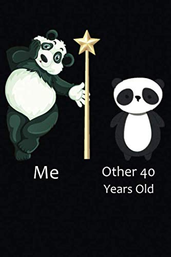 40th Birthday Notebook for Women & Men Born in 1980 - Funny Panda Dancing Design - 40 Years of Being Awesome Journal - Perfect 40th Birthday Gift Idea for Her or Him - Great for Birthday Parties, Milestone Celebrations & Memory Keeping