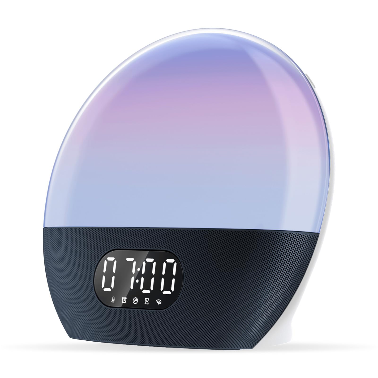 Wiim Wake-Up Light with Alexa Built-in - Sunrise Alarm Clock, White Noise Sound Machine, Sleep Aid with Unlimited Sound Choices & Custom Routines (Sea Blue Green) - Perfect for Bedrooms, Nurseries & Home Offices