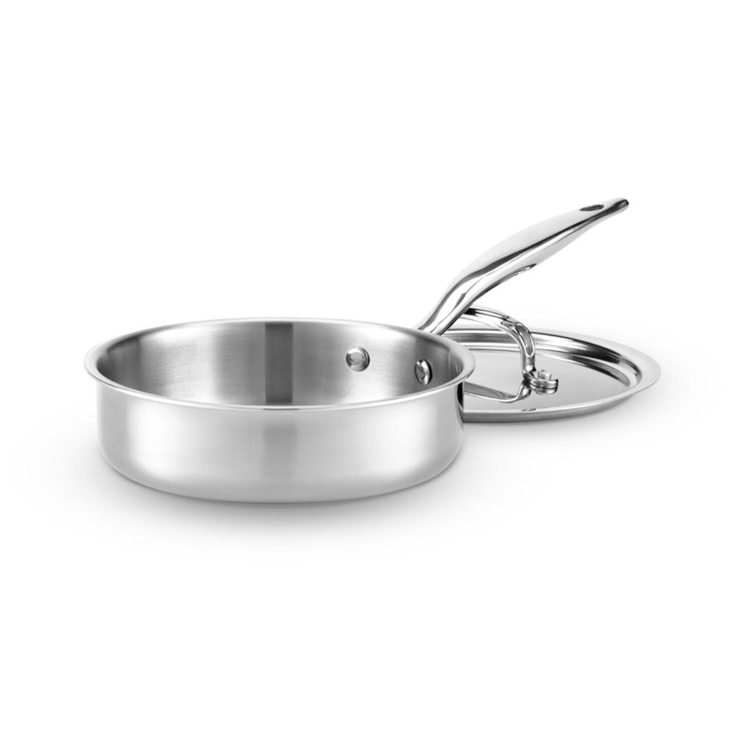 Premium Titanium Series 1.5 Quart Mini Sauté Pan with Glass Lid - Nonstick Cookware for Small Meals, Eggs & Sauces | Perfect for Dorms, RVs & Compact Kitchens