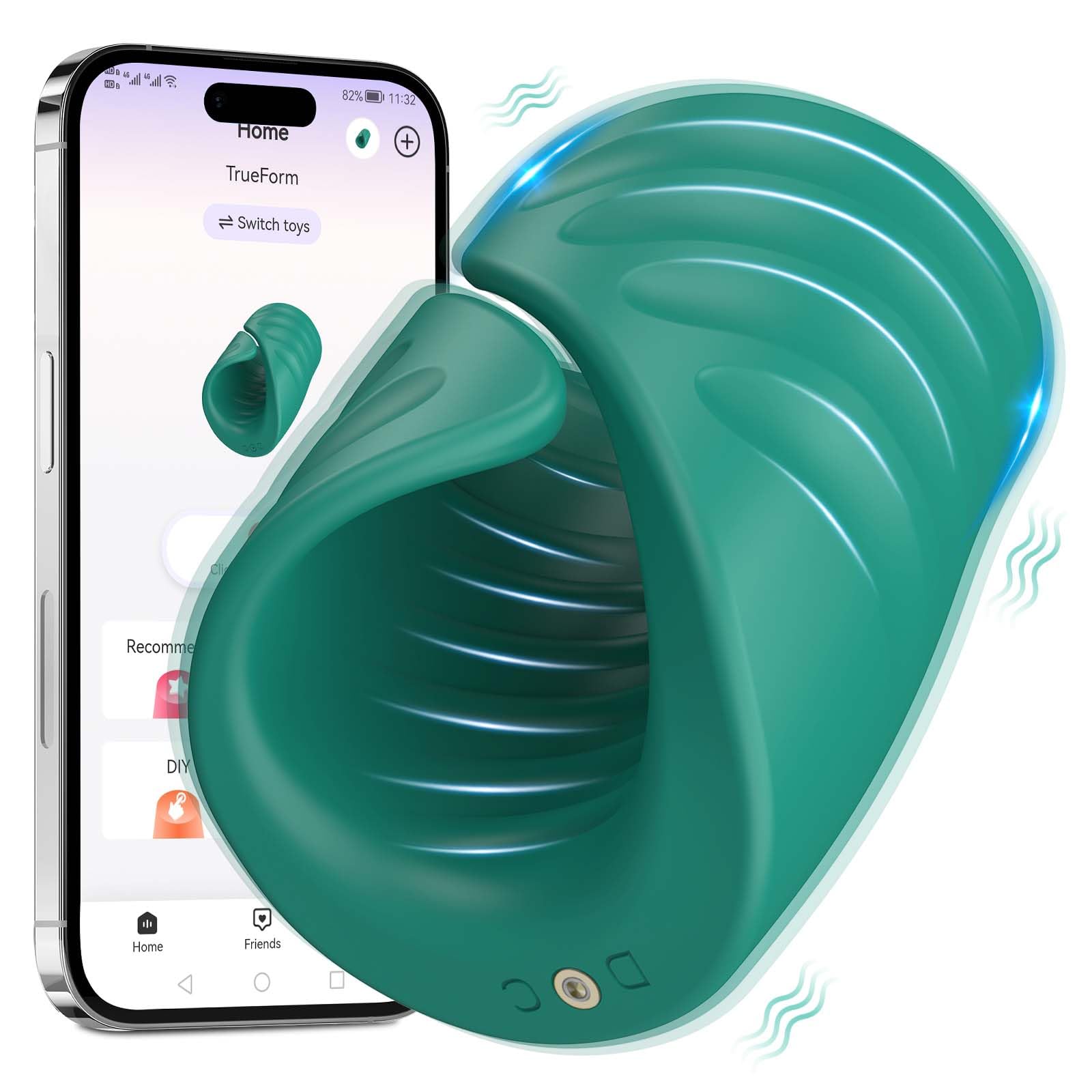 Premium Adjustable Male Masturbator with Cock Ring - 9 Vibration Modes, APP Control & Flexible Penis Enhancer | Adult Sex Toy for Men | Perfect for Solo Play, Couples Fun & Discreet Pleasure
