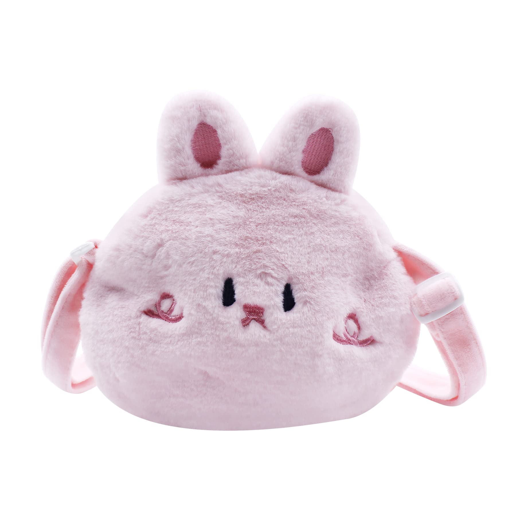 Adorable Cartoon Plush Animal Crossbody Bag for Women & Girls - Cute Fluffy Shoulder Purse, Messenger Satchel Handbag - Perfect for School, Travel, Shopping & Daily Use