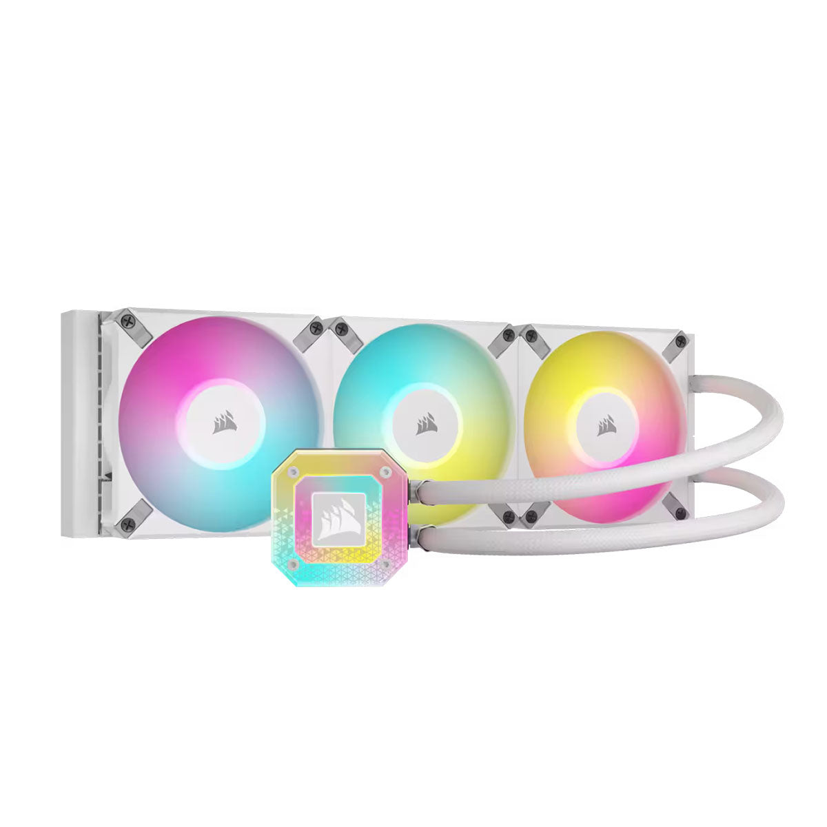 Corsair iCUE H150i ELITE CAPELLIX XT White 360mm RGB Liquid CPU Cooler - High Performance Cooling for Gaming PCs & Workstations - Perfect for Overclocking, Streaming & Content Creation