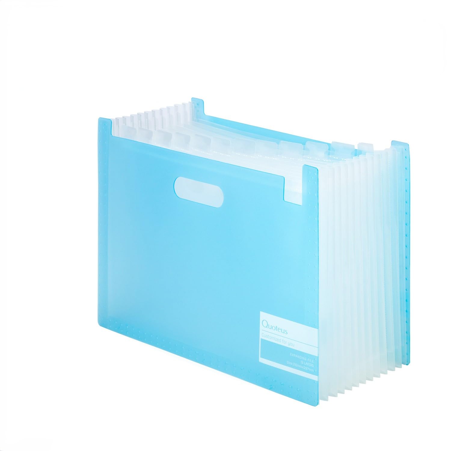 Sturdy Plastic Magazine File Holder - 13 Vertical Compartments Desk Organizer for Office & Home Storage | Perfect for Document Organization, Bill Sorting, and School Supplies Management
