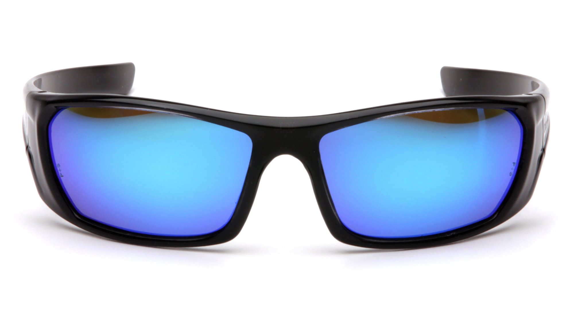 12-Pack Pyramex Outlander Safety Glasses - Black Frame with Ice Blue Mirror Lens (SB8065D) - Perfect for Construction, Shooting & Outdoor Sports