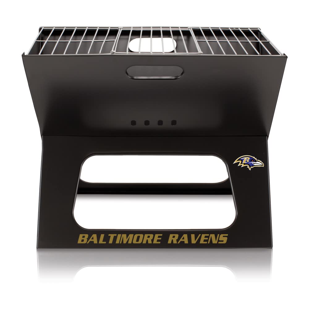 NFL X-Grill Portable Charcoal Grill for Camping, Tailgating & Outdoor BBQ - Compact Design for Backyard, Picnic & Game Day Parties