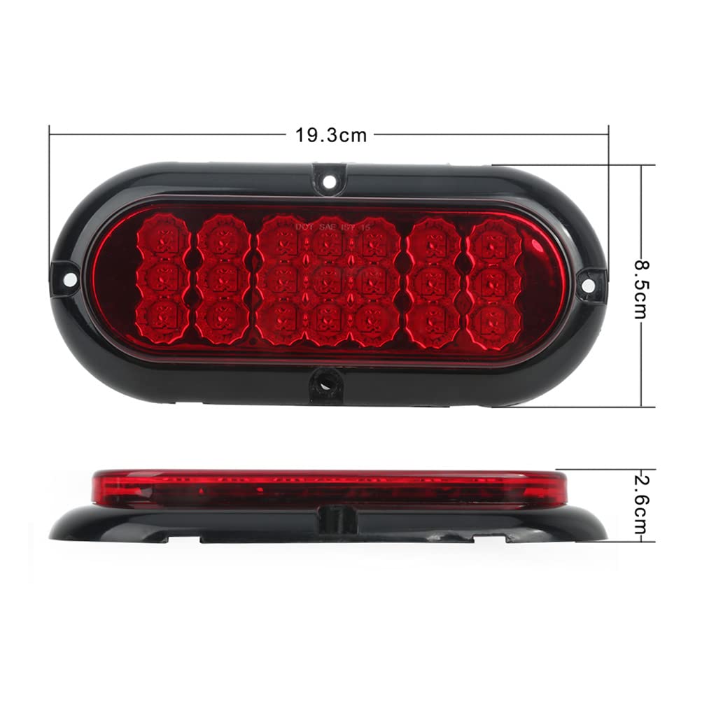 Universal 2pcs Red 21LED Side Marker Light Bulbs - Replacement for Truck, Bus, Boat, SUV, ATV & Trailer - Durable Indicator Light Assembly - Perfect for Off-Roading, Night Driving & Safety Visibility