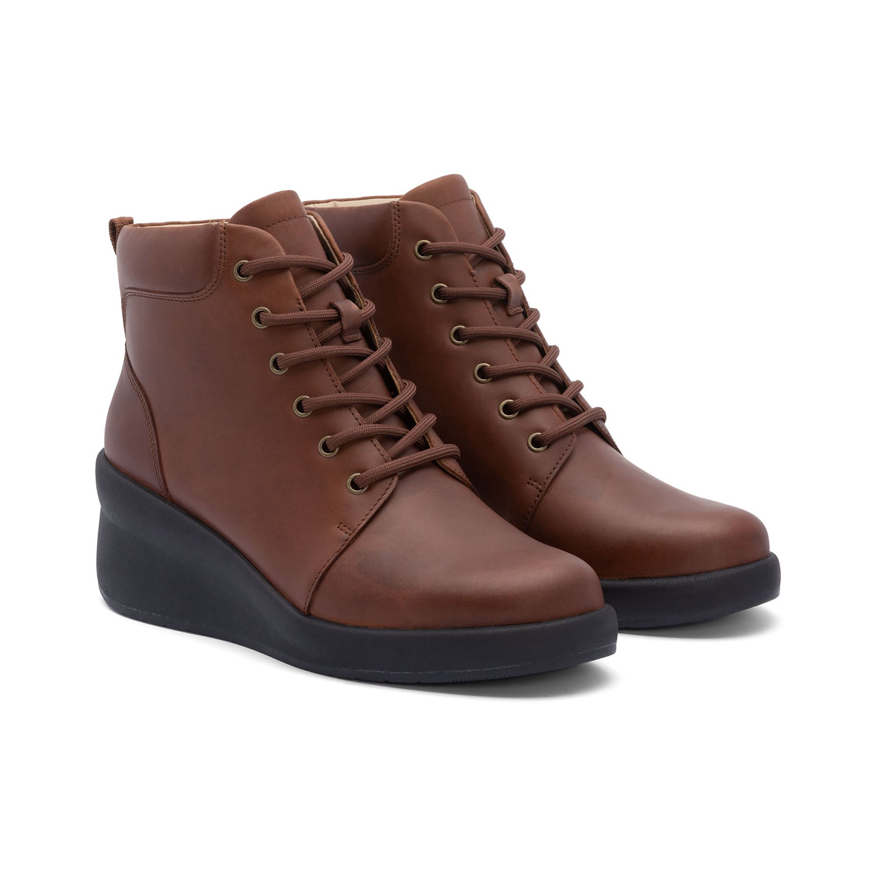ABEO Passage Lace-Up Walking Shoes for Women - Dark Tan | Comfortable & Supportive Footwear for Walking, Travel & Everyday Wear
