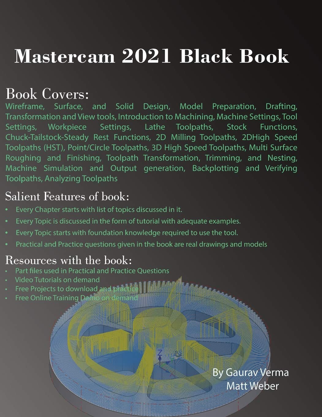Mastercam 2021 Black Book - Complete CAD/CAM Software Guide for CNC Machining & 3D Modeling | Perfect for Engineers, Machinists & Manufacturing Professionals
