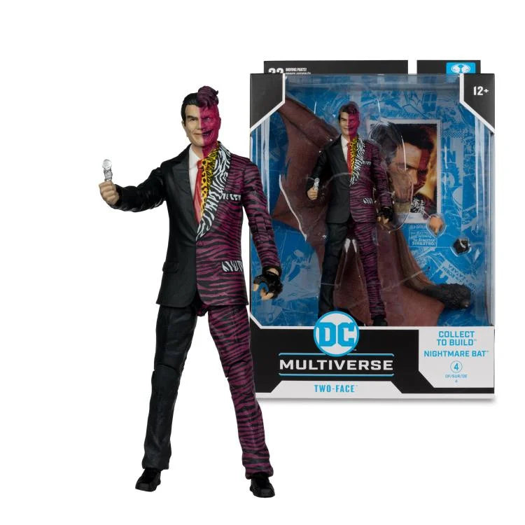 Batman Forever DC Multiverse Two Face Action Figure - Collectible Buildable Nightmare Bat - Perfect for DC Fans, Collectors & Display - Great for Home Decor, Office Display & Comic Conventions