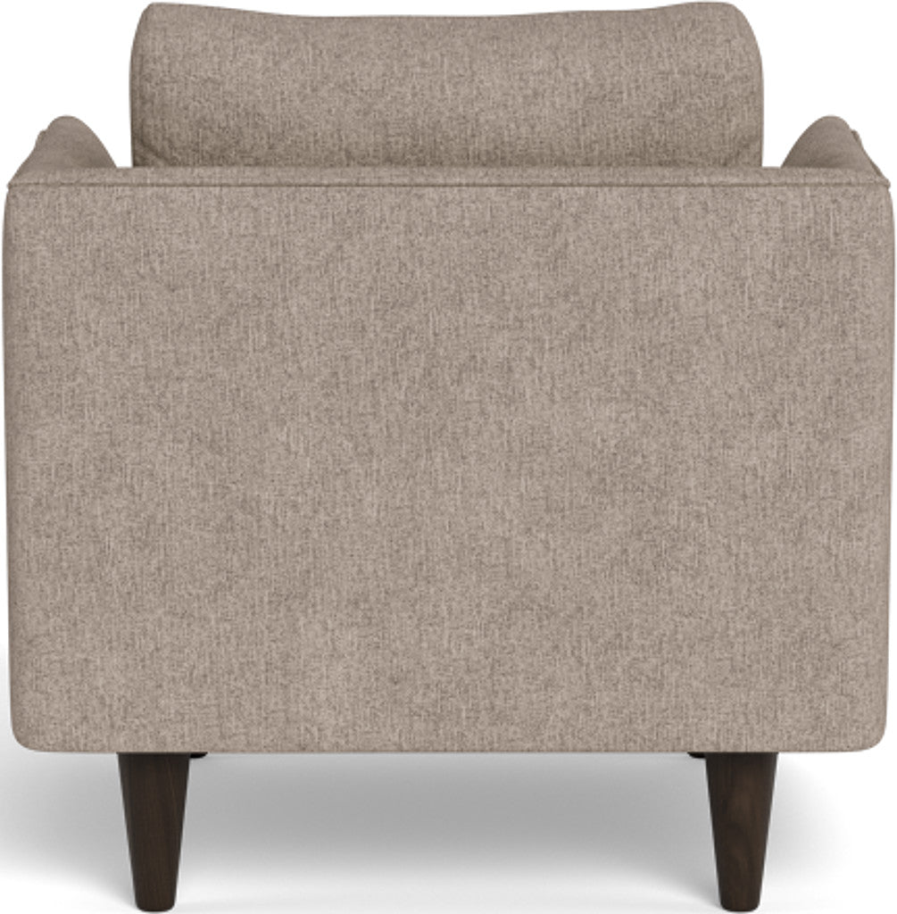 Rainey 35 Armchair - Modern Accent Chair for Living Room, Bedroom & Office - Comfortable Upholstered Lounge Chair with Wooden Legs - Perfect for Reading, Relaxing & Home Decor