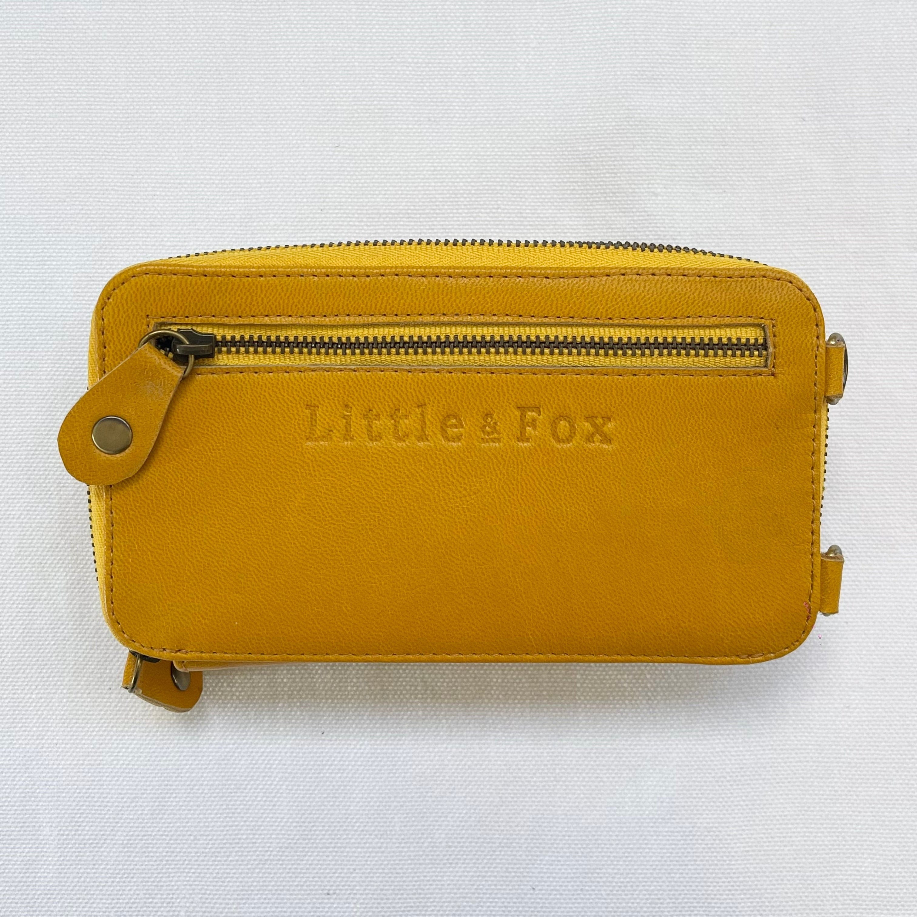 Little & Fox Genuine Leather Crossbody Clutch Purse - Stylish Sunflower Design for Women | Perfect for Date Nights, Parties & Everyday Use