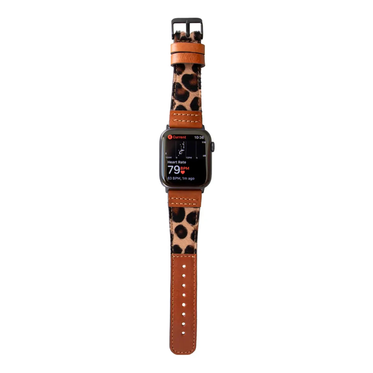 Leopard Print Leather Sport Band for Apple Watch - Stylish & Durable Replacement Strap for Workouts & Everyday Wear