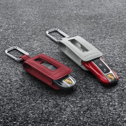 Original Porsche Tequipment Genuine Leather Key Pouch (G2) - Premium Car Key Holder for Porsche 911, Cayenne, Panamera & More - Perfect for Daily Use, Travel & Car Enthusiasts