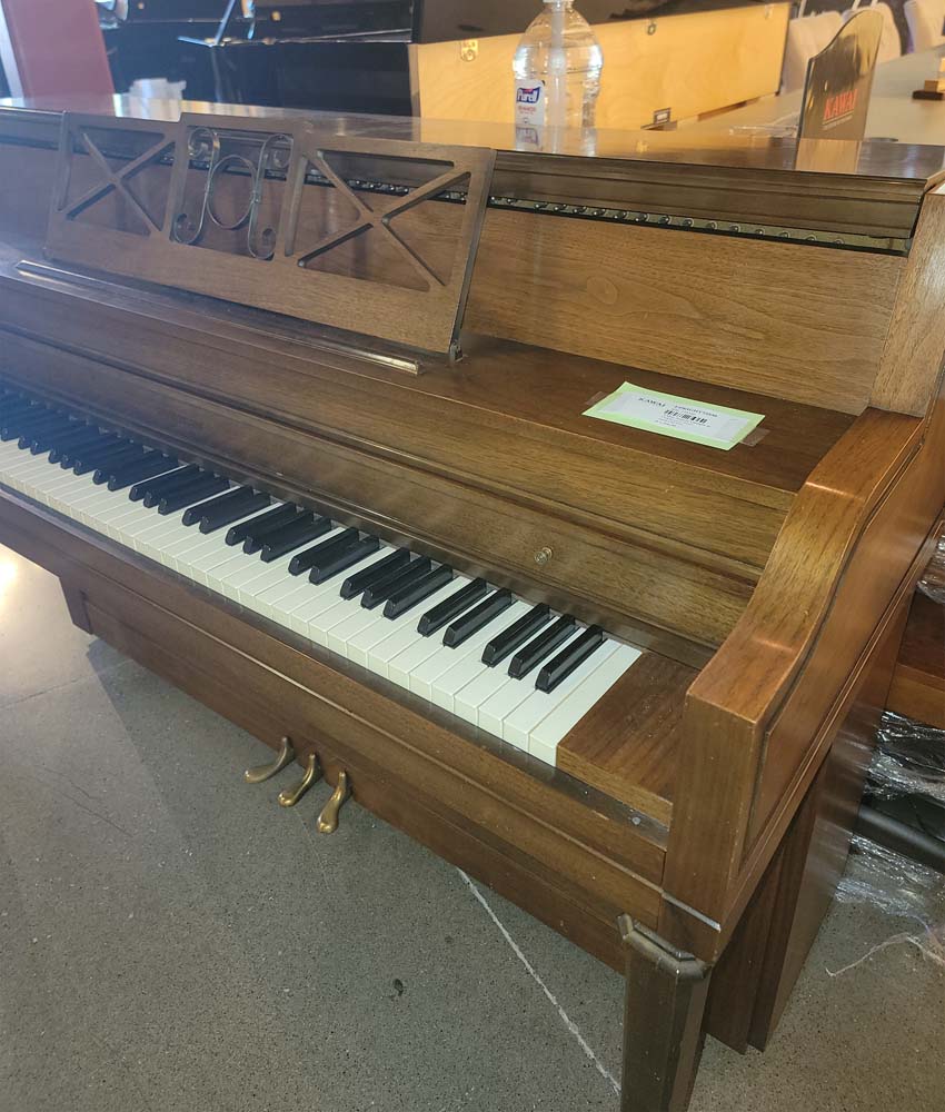 Vintage 1968 Cable Nelson Upright Piano - Oak Satin Finish - Serial Number 373530 - Used Antique Piano for Home, Studio & Music Classroom Decor