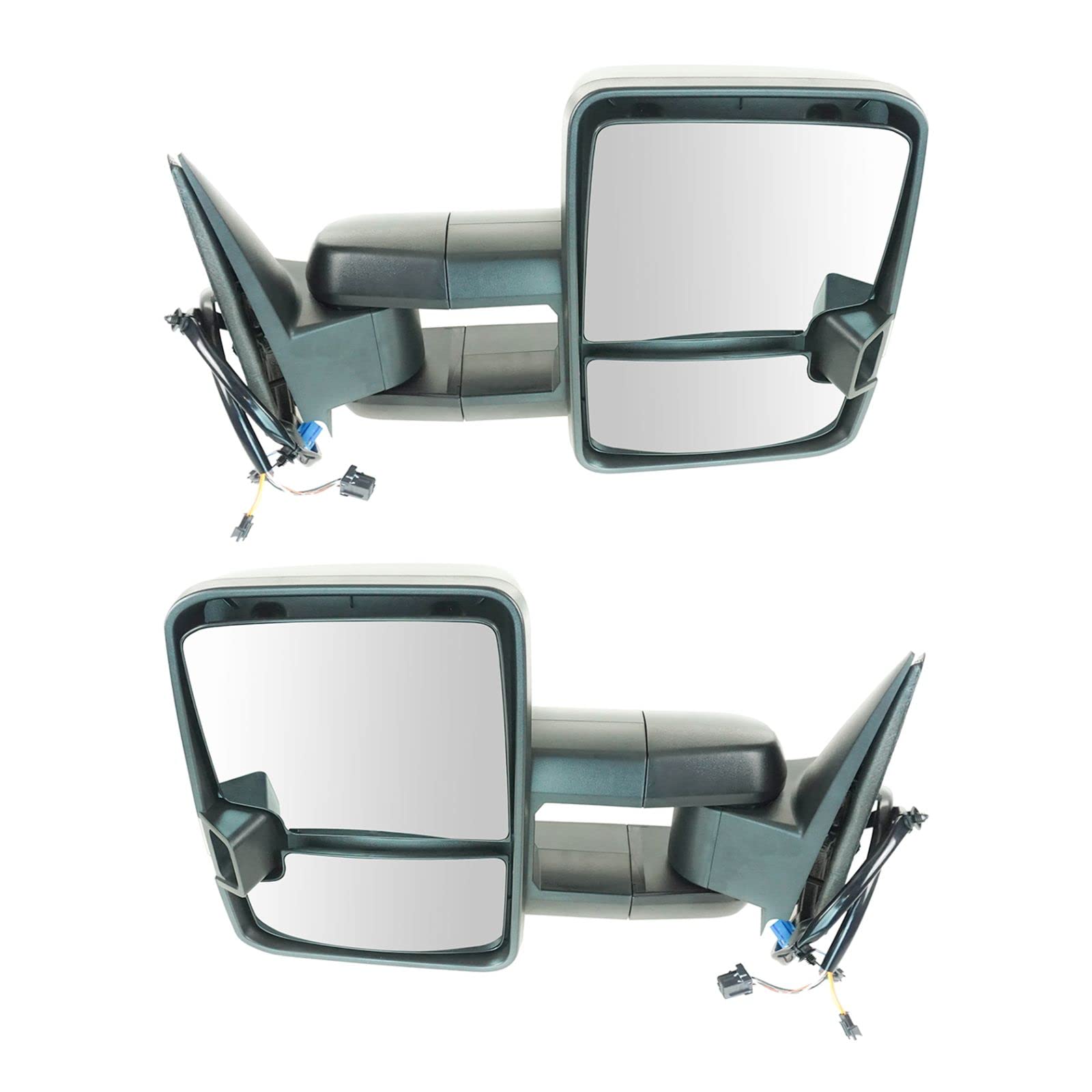 Heated LED Signal Mirror Spotlight for GM Vehicles - Black Textured Pair - Enhanced Visibility & Safety for Night Driving & Off-Road Adventures