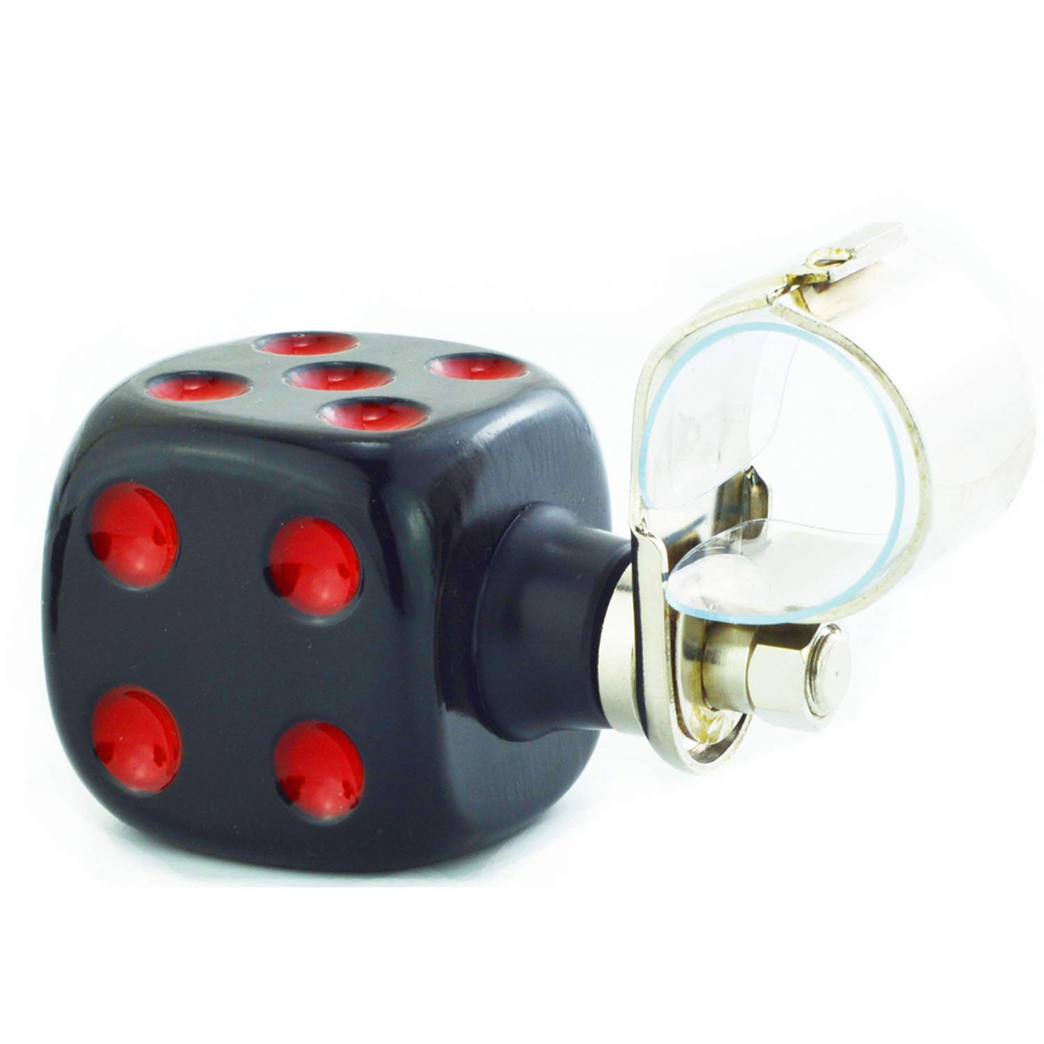 Abfer Steering Wheel Spinner - Car Suicide Knob with Dice Design, Power Handle Turning Assistant for Easy Maneuvering - Fits Most Vehicles (Black) - Perfect for Truckers, Delivery Drivers & People with Limited Mobility