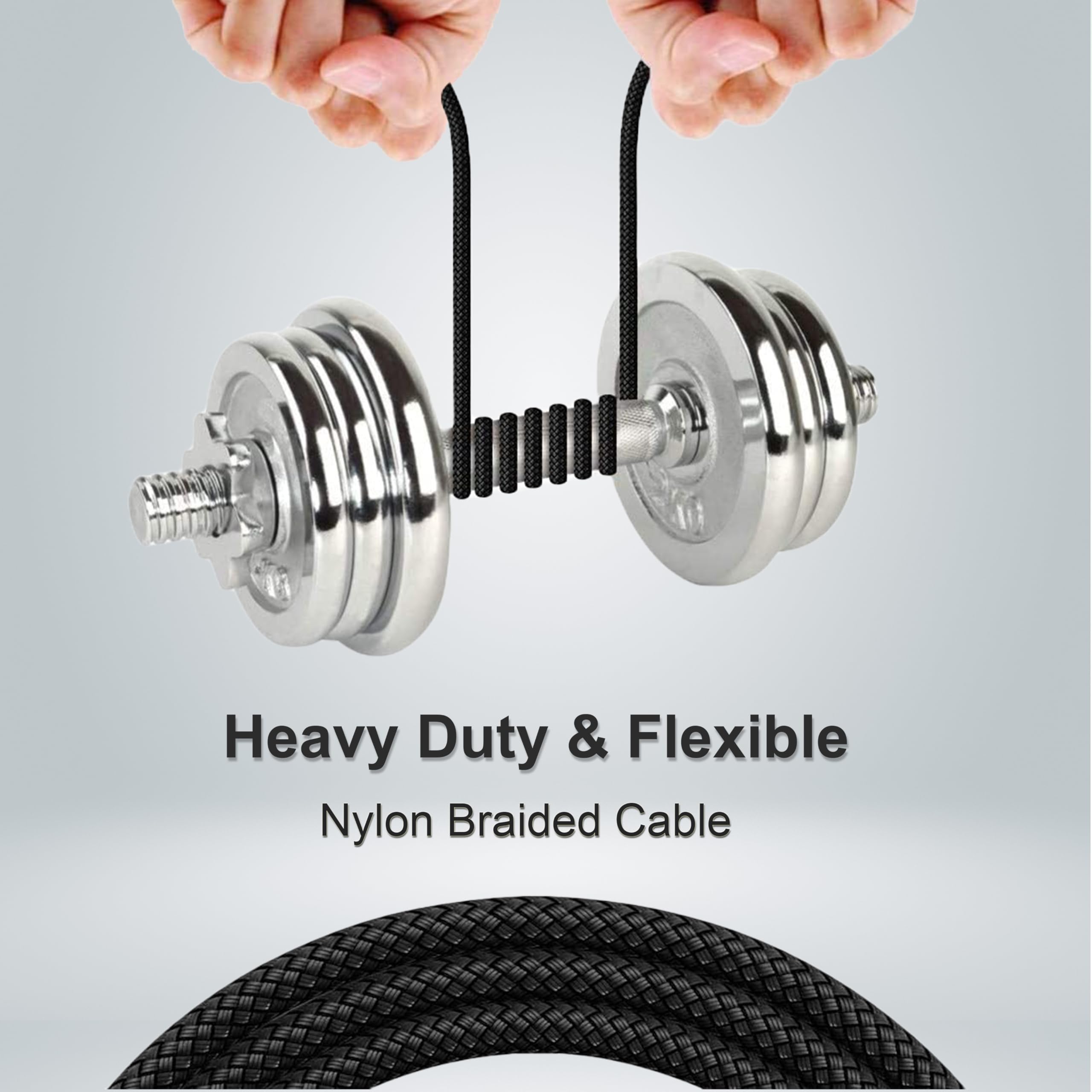 Premium Nylon Braided Micro USB Cable - Fast Charging & Durable Android Charger Cord (3.3ft/1M) for Samsung Galaxy S7/S6/J7/J5/J3, Huawei, HTC, Nokia, Tablets, Kindle, PS4 - Perfect for Home, Office & Travel (Blue)
