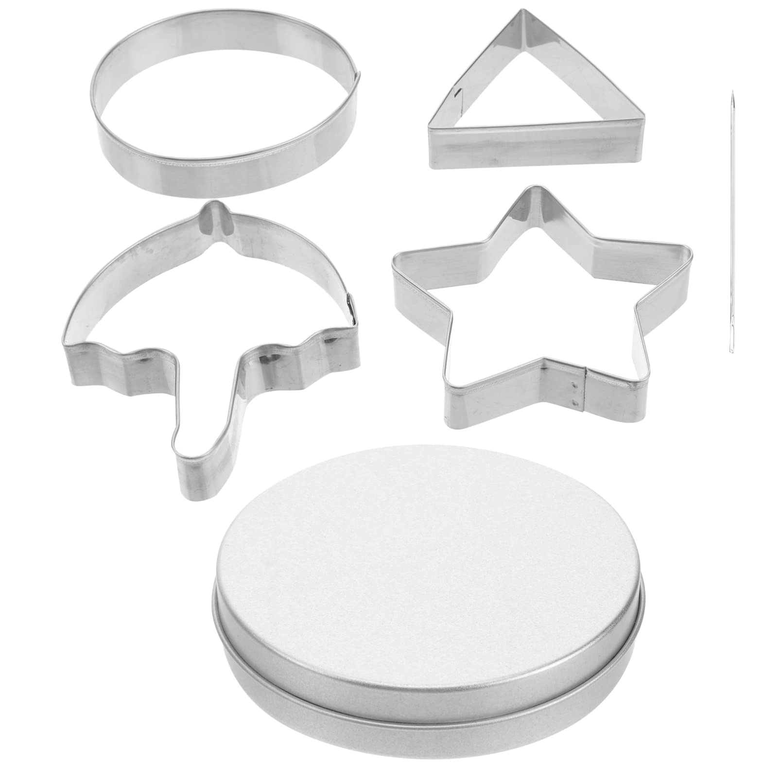 FOMIYES Korean Candy Molds Set - Stainless Steel Cookie Cutters for DIY Chocolate, Fondant & Pastry - Perfect for Baking & Movie Props