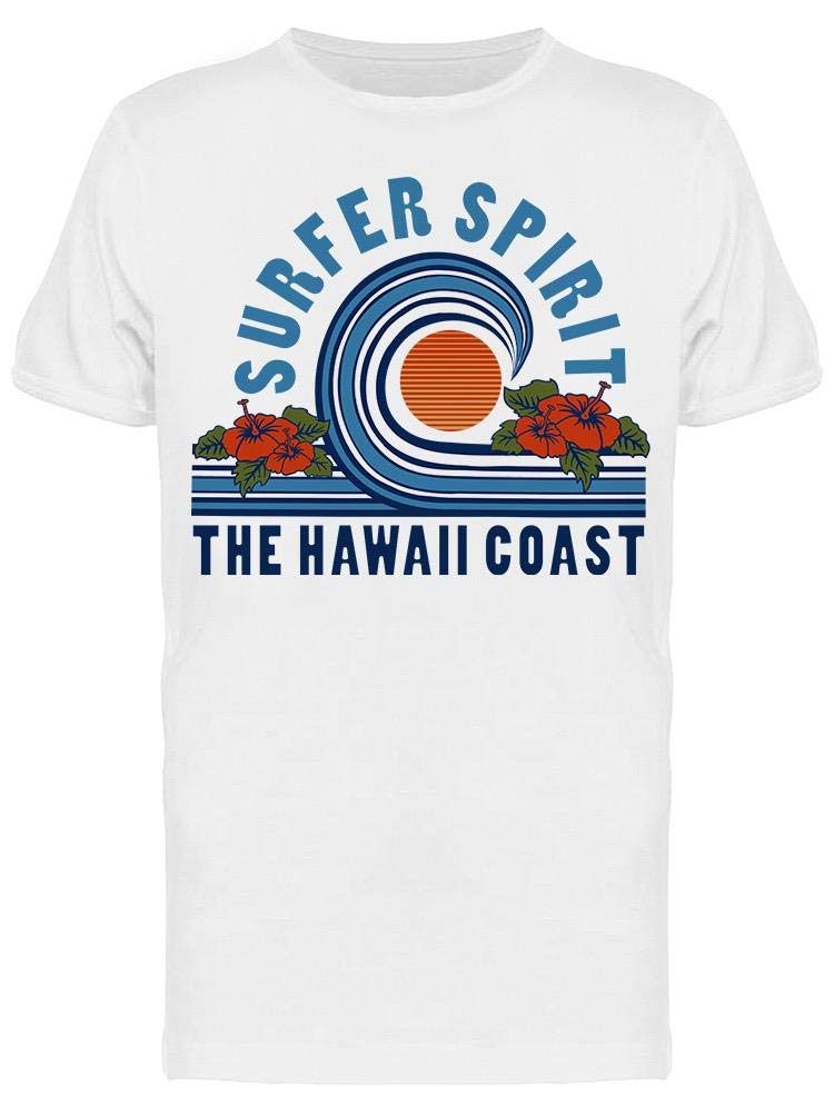 Super Spirit Hawaii Coast T-Shirt for Men - Casual & Comfortable Short Sleeve Tee for Beach, Vacation, and Everyday Wear