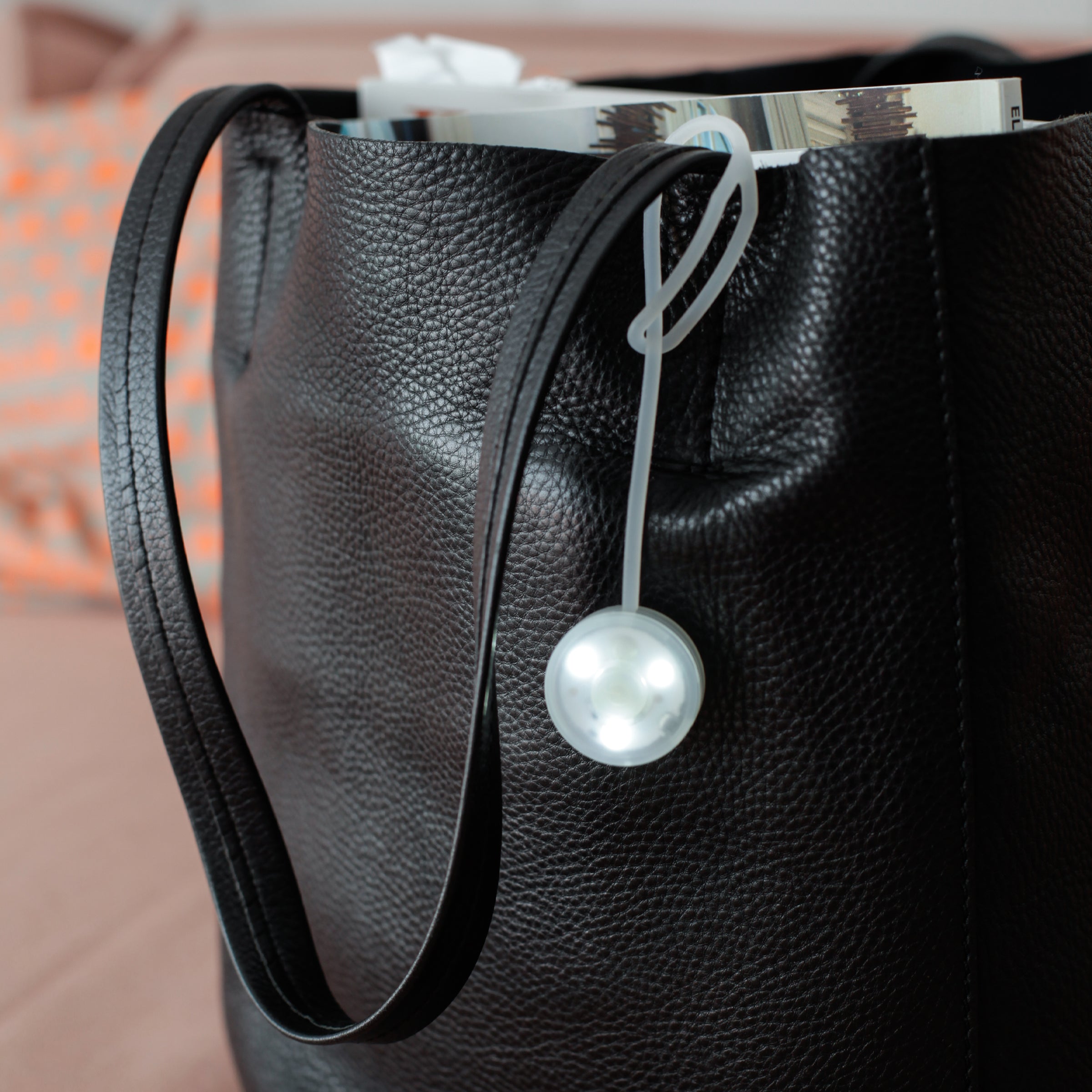 Silicone Purse Light - Compact LED Keychain Flashlight for Handbags, Wallets & Nighttime Use - Perfect for Finding Keys in the Dark