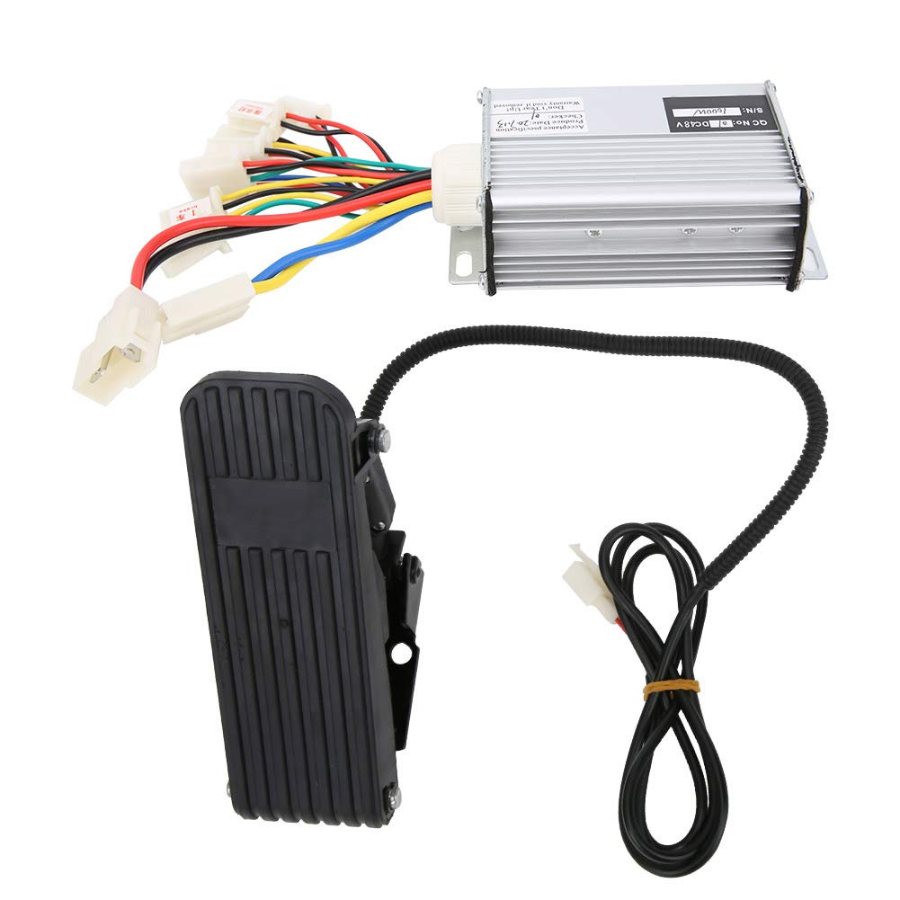 Alomejor 1000W Brush Controller Kit with Foot Pedal for E-Bike & Tricycle - Smooth Speed Control