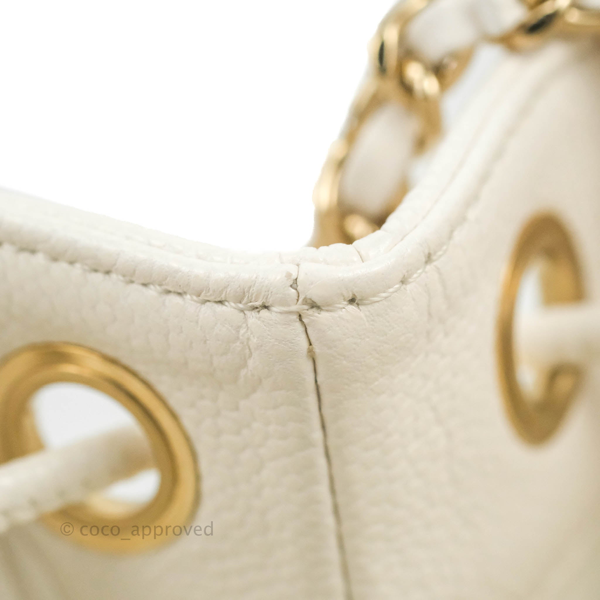 Chanel Business Affinity Drawstring Bucket Bag in White Caviar Leather with Gold Hardware - Perfect for Work, Travel & Everyday Luxury