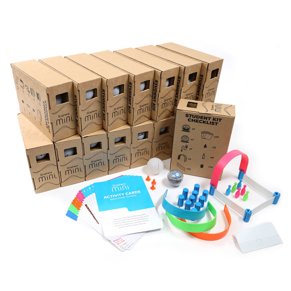 Sphero Mini Activity Education Kit 16 Pack (V2) - STEM Learning Robots for Kids, Coding & Programming Educational Toys - Perfect for Classroom Activities, Homeschooling & Group Learning