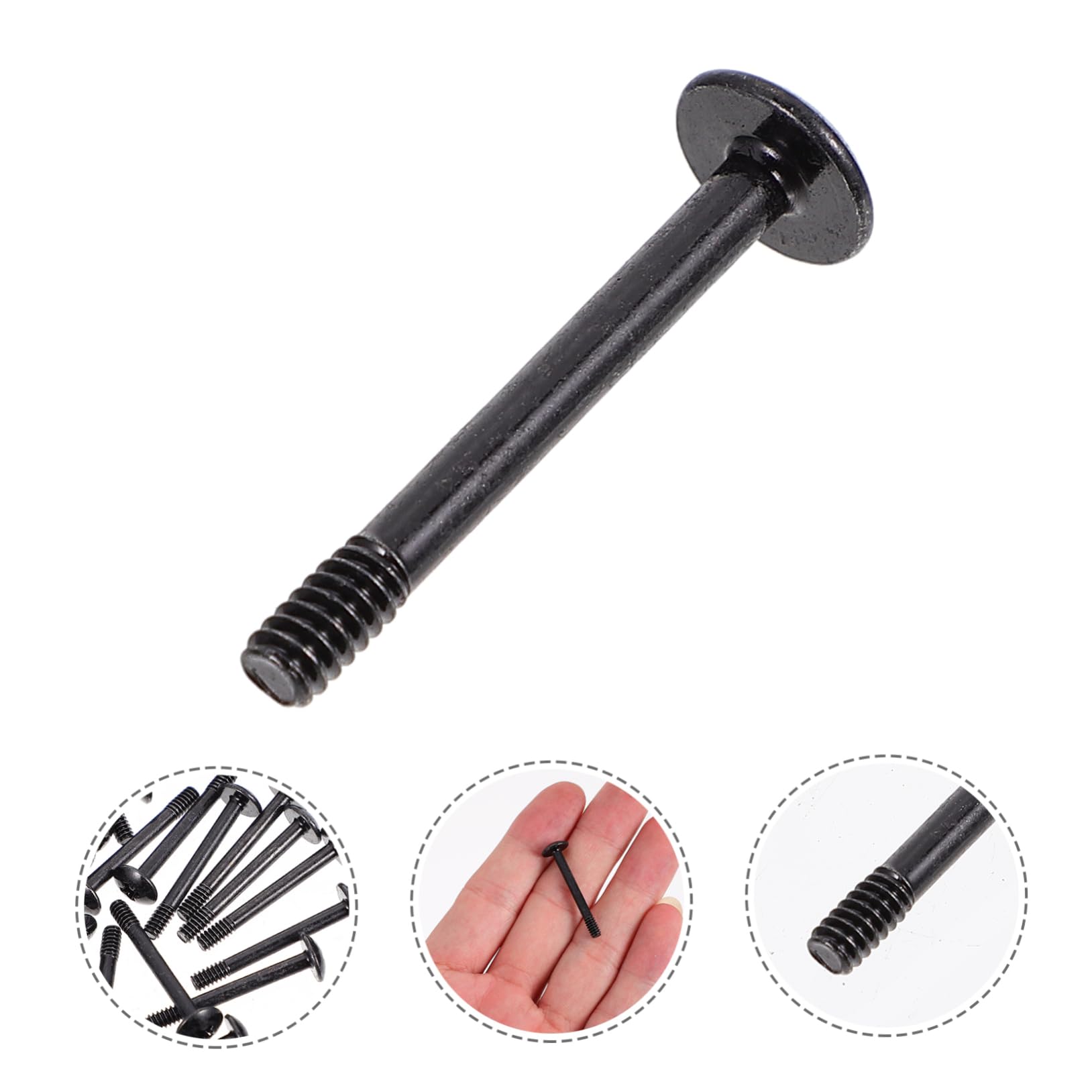Homoyoyo 100 Pcs Black Self-Tapping Computer Case Fan Screws - Fastener Kit for PC Case, Laptop, Ceiling Fan & Cooler Installation - Durable Case Fan Accessories for Easy Cooling System Setup