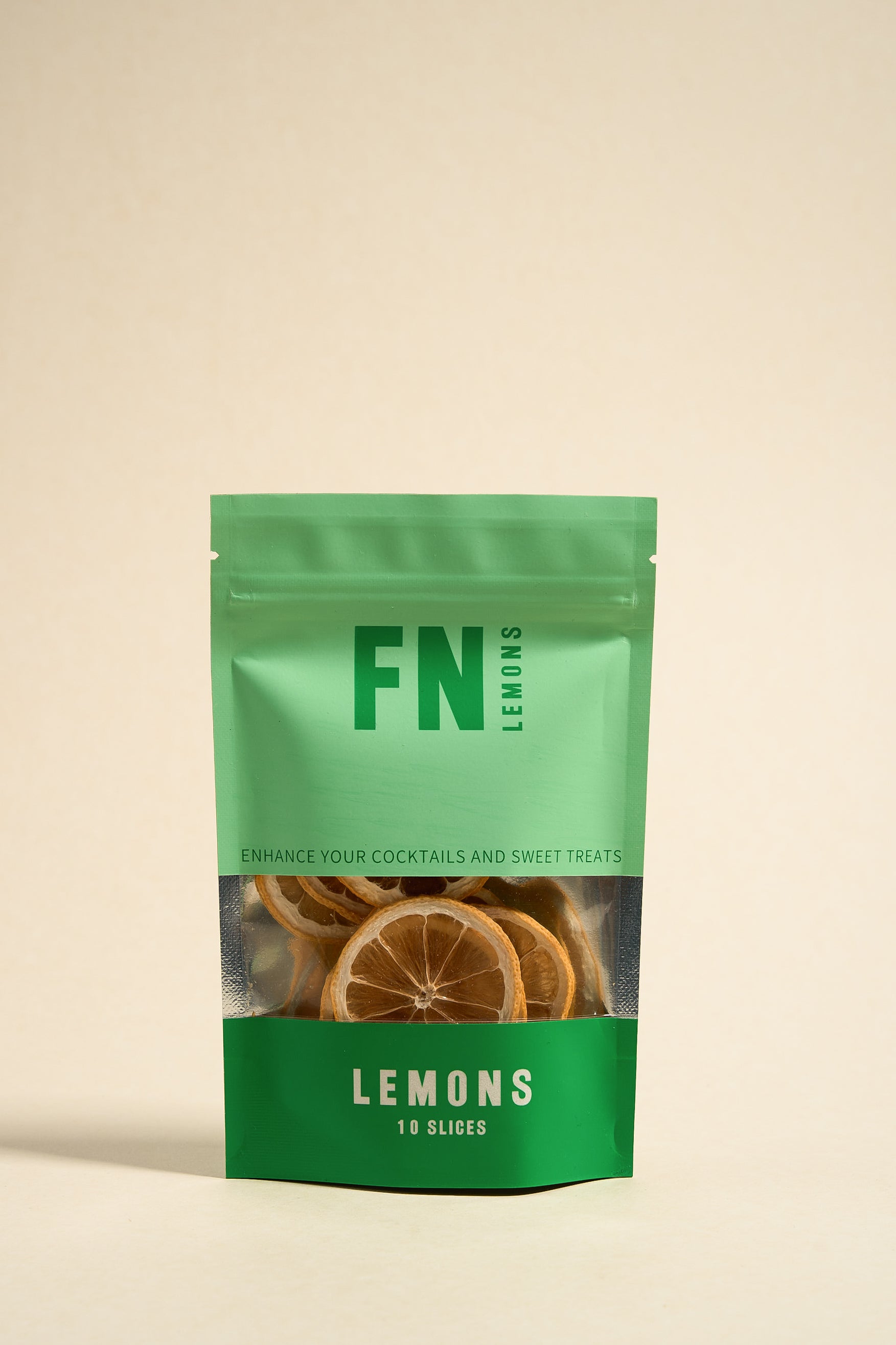 Organic Dried Lemon Slices 10-Piece Pack | Premium Sun-Dried Citrus for Tea, Cocktails & Cooking | Perfect for Baking, Infused Water & DIY Gifts