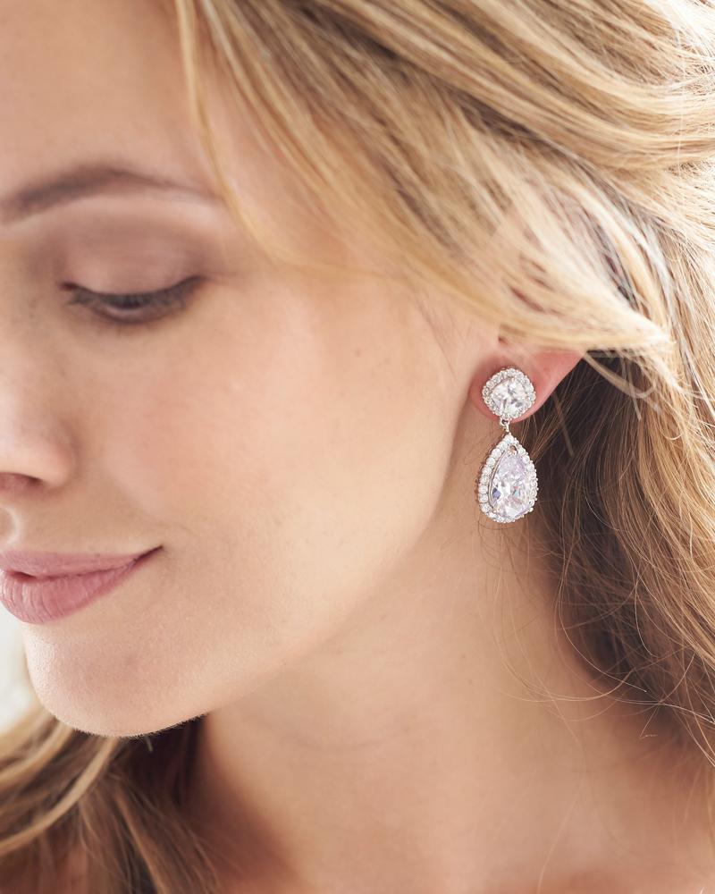 Allure CZ Stud Earrings for Women - Sparkling Cubic Zirconia Jewelry for Everyday Wear & Special Occasions