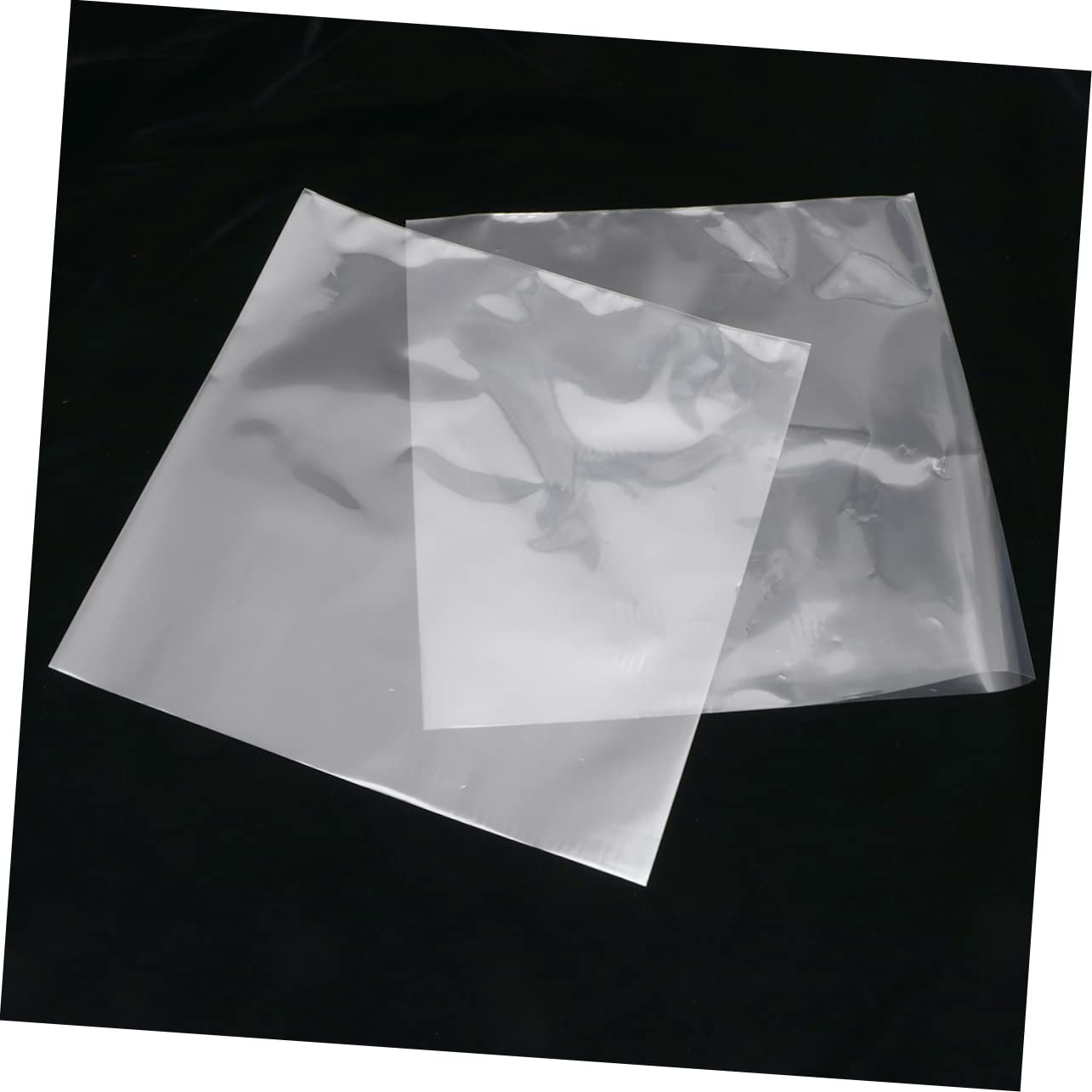 TINEASUR 50-Pack 10 Inch Vinyl Record Sleeves - No Seal Flat Plastic Bags for Scratch Protection & Data Storage | Perfect for DJs, Collectors & Music Enthusiasts