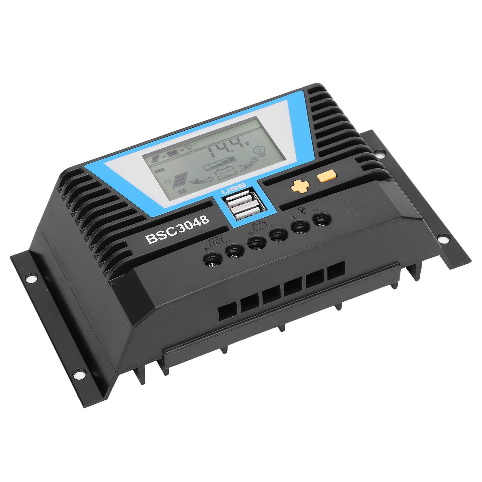 Best Solar Charge Controller 12V/24V/36V/48V - Intelligent MPPT Energy Regulator for Lead Acid/Lithium Batteries - Perfect for RV, Boat, Off-Grid & Home Solar Systems