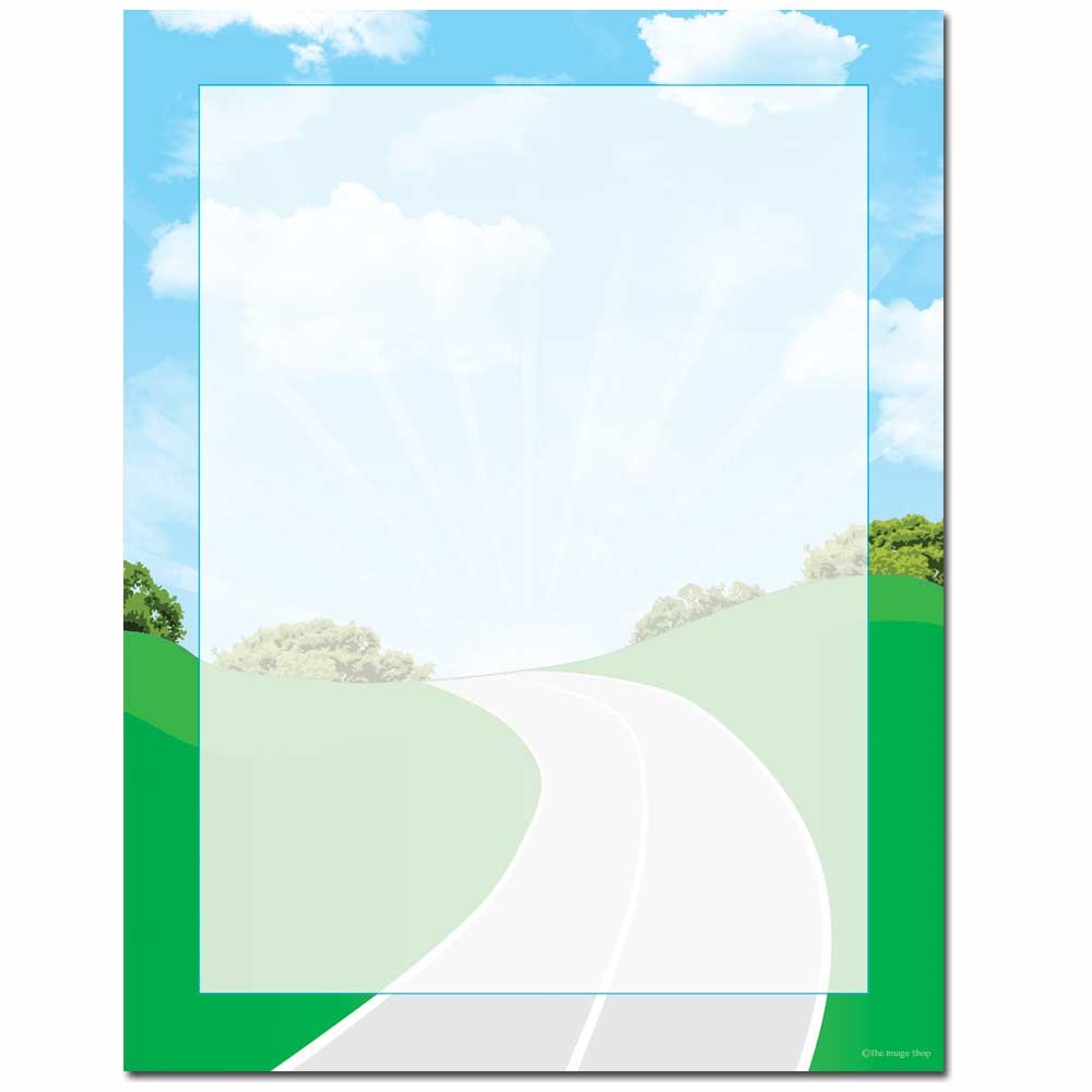 Premium Road Trip Themed Letterhead Paper - 25 Sheets for Laser & Inkjet Printers | Perfect for Travel Journals, Vacation Scrapbooks & Adventure Correspondence