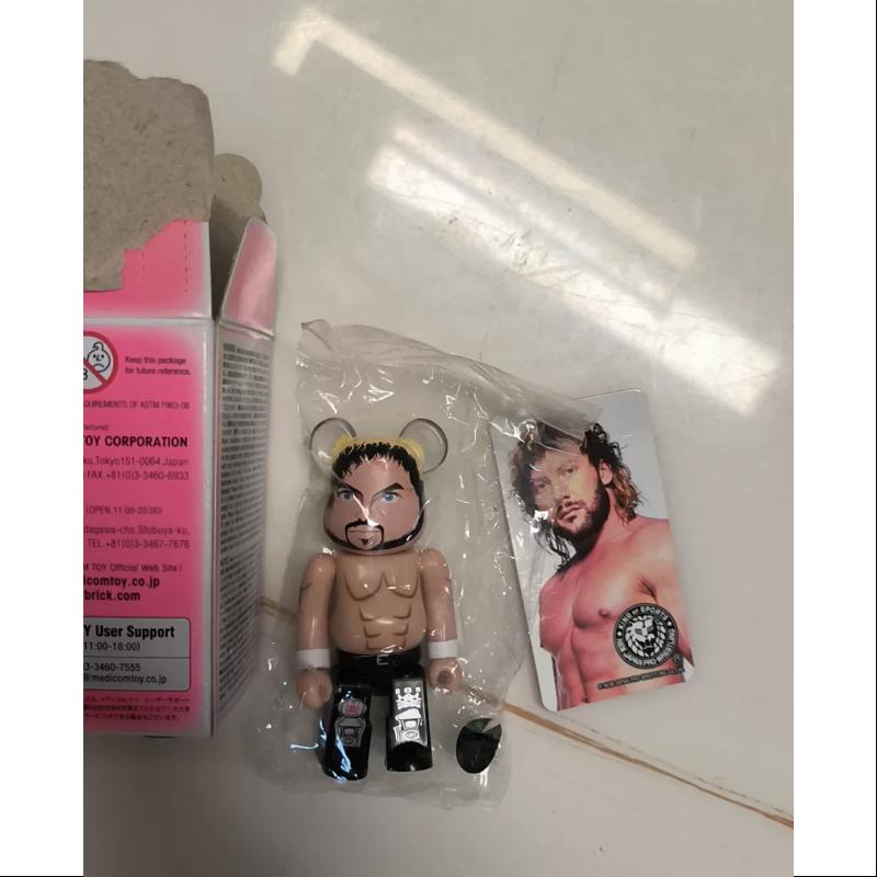 Bearbrick Series 37 ARTIST Japan Pro Wrestling Go Nagai 100% Collectible Figure - Perfect for Anime Fans, Wrestling Enthusiasts & Vinyl Art Collectors - Display on Shelves, Desks or in Showcases