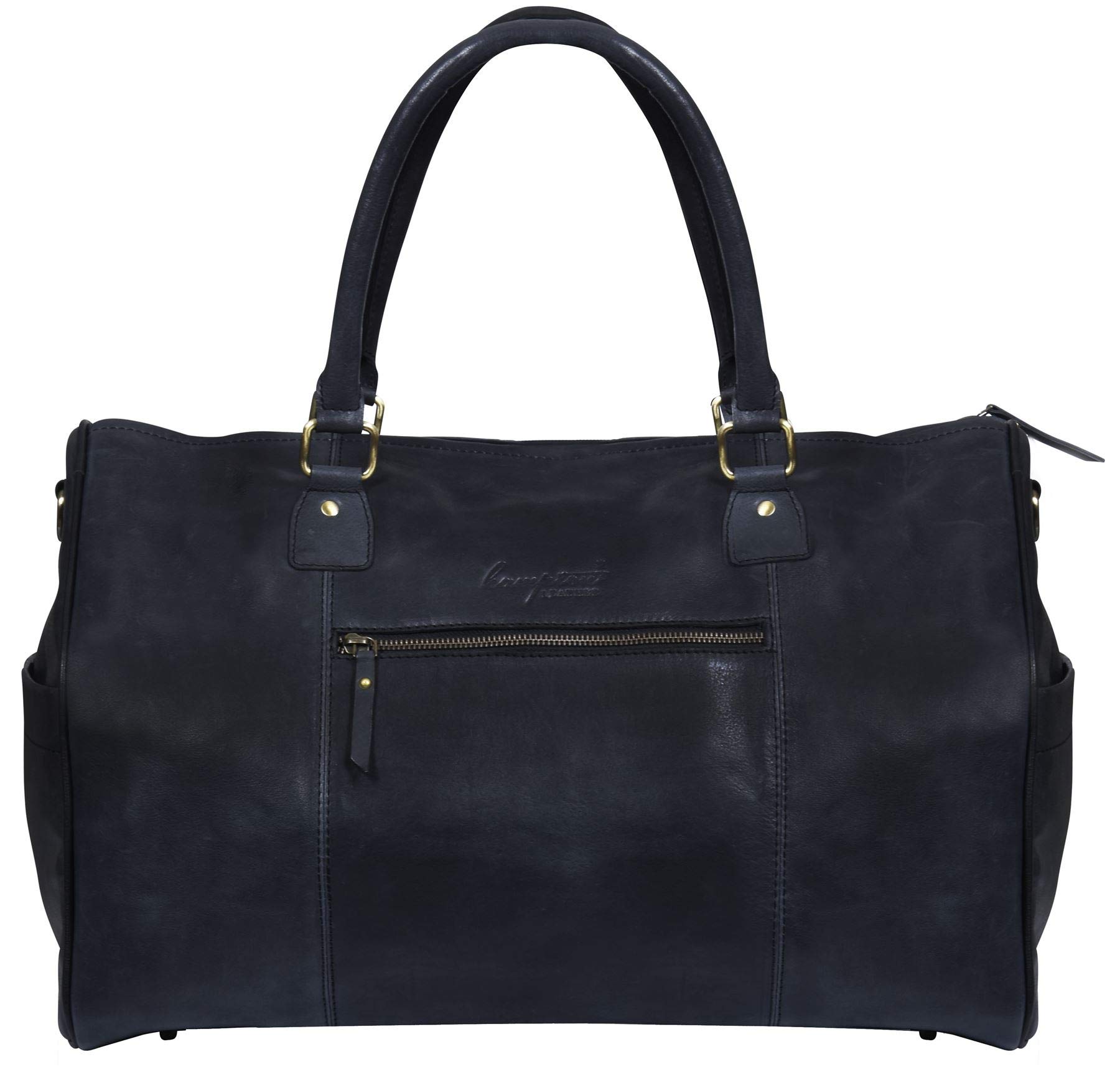 Premium Unisex Vintage Leather Weekender Bag - Durable Carry-On Gym & Travel Satchel for Men & Women - Perfect for Workouts, Business Trips & Weekend Getaways