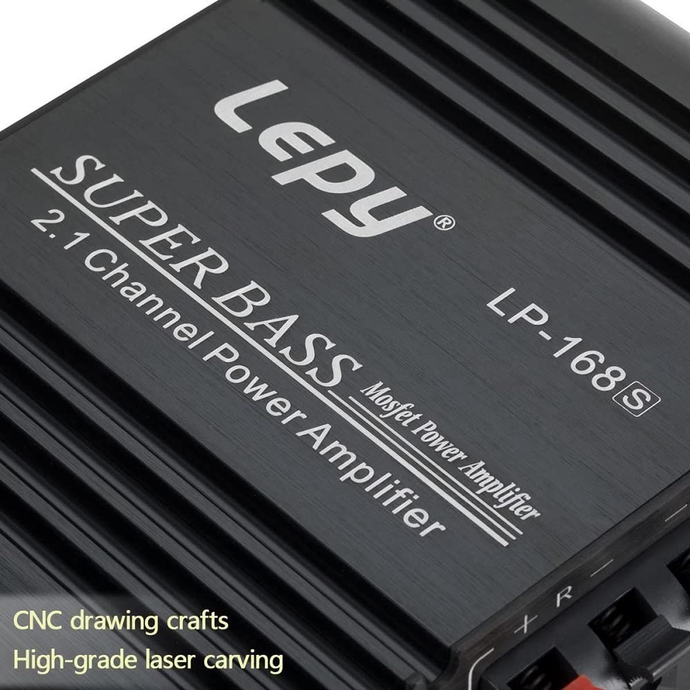 Fasizi LP-168S 2.1CH Super Bass Hi-Fi Stereo Power Amplifier for Car Audio, Motorcycle & Home Theater System - High Performance Audio Booster with Power Supply | Perfect for Car Upgrades, DJ Equipment & Home Entertainment