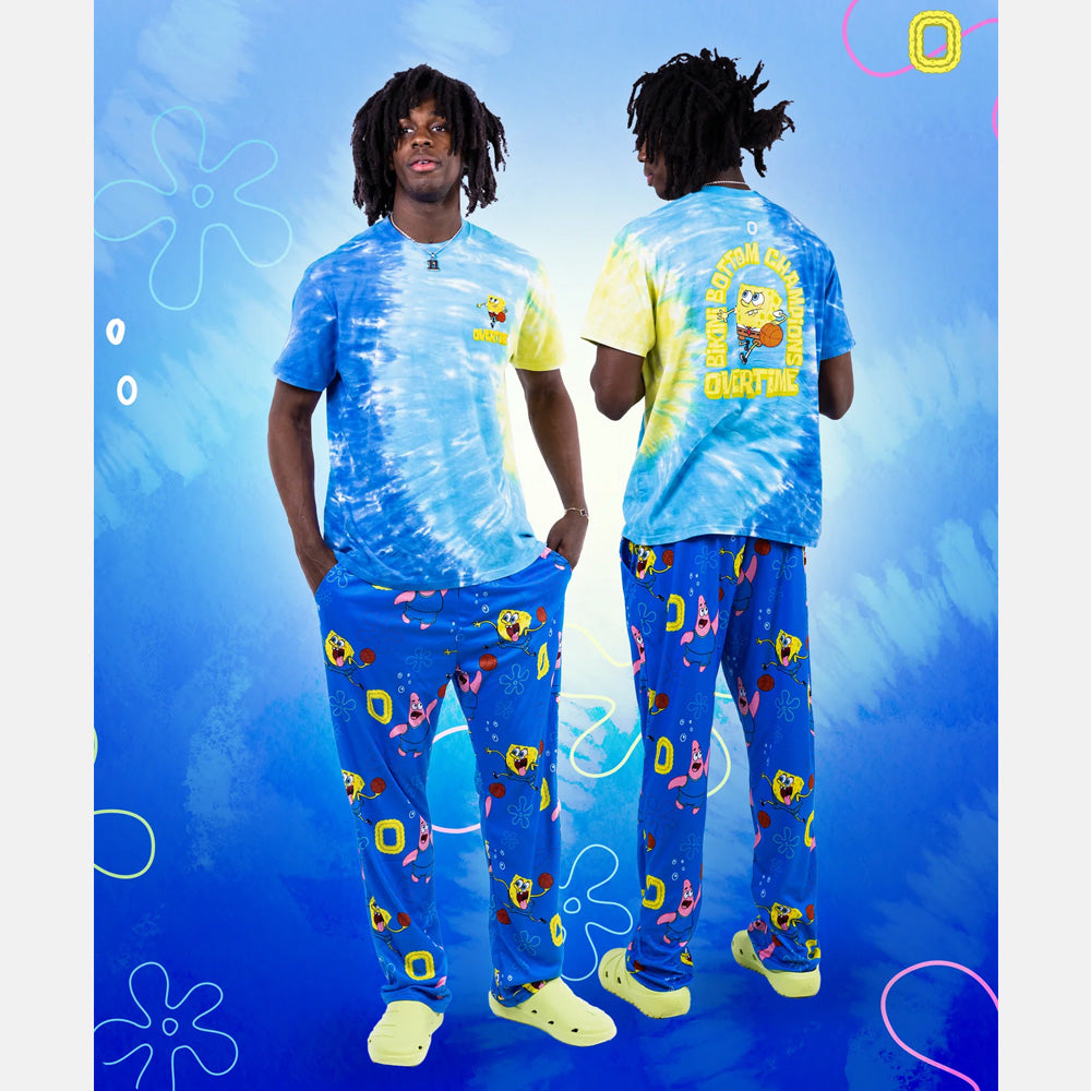 SpongeBob SquarePants Sleep Pants for Men & Women - Soft Cartoon Character Pajama Bottoms for Lounge, Sleepovers & Cosplay