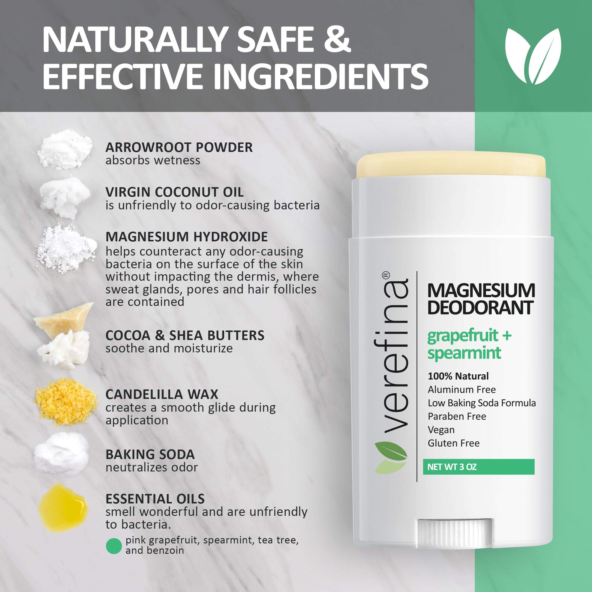 Natural Aluminum-Free Deodorant for Men & Women - Hypoallergenic, Vegan, Cruelty-Free & Non-Toxic - 3oz Stick for Sensitive Skin | Daily Freshness for Workouts, Office & Outdoor Activities