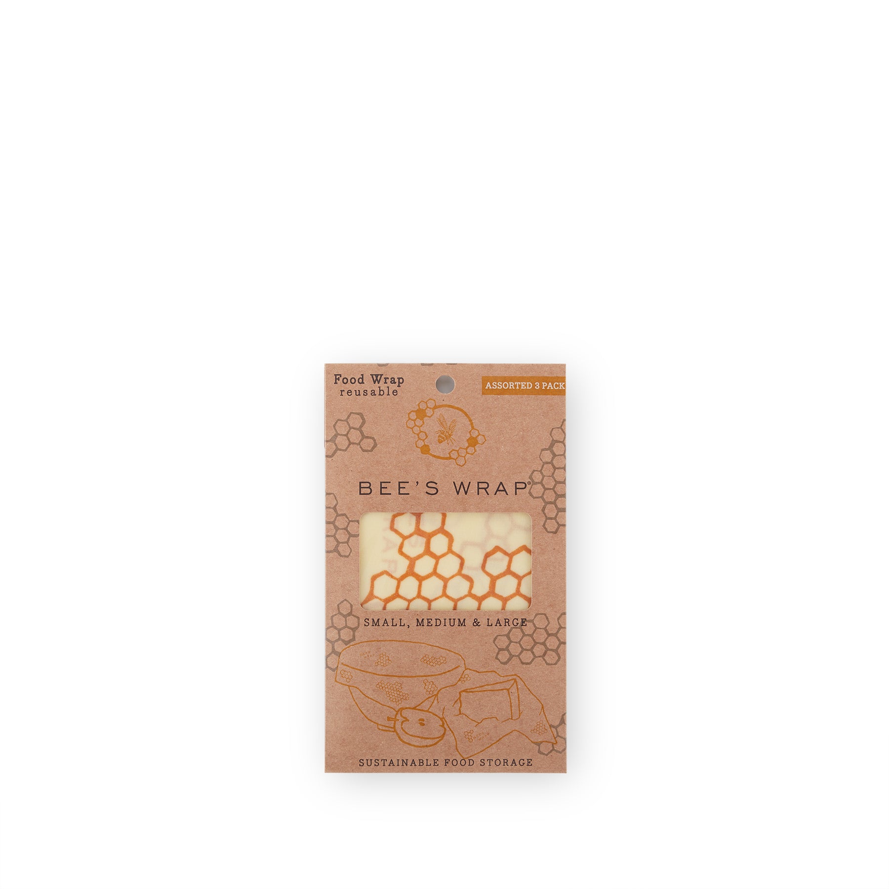 Organic Beeswax Food Wraps - Eco-Friendly Reusable 3 Pack for Sustainable Food Storage | Perfect for Sandwiches, Cheese, Fruits & Leftovers