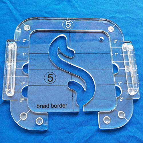Braid Border Template For Quilting With FMQ Grip5