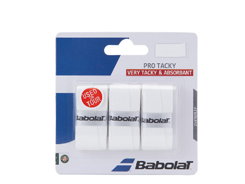 Babolat Pro Tacky Overgrip - Premium Tennis Grip for Enhanced Control & Sweat Absorption | Ideal for Competitive Matches & Training Sessions
